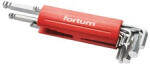 Fortum imbuszkulcs készlet, hosszú, gömbfej, 9db, 1, 5-10mm (4710100)