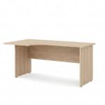 LENZA Impress ergonomikus asztal 160 x 90 cm, bal, világos akác