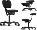 MERCURY EVO multifunkcionális, ergonómikus szék és térdelőszék, fekete