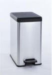 Keter Pedálos szemetes, 25 l, CURVER "Slim Bin", fekete-ezüst (213300)