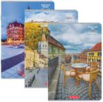 Herlitz Caiet A4, 100 file, Herlitz, hartie 70g/mp, motive Romania, FSC (400211752)