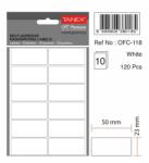 Tanex Etichete autoadezive 23x50 mm, 120 buc. /set, albe, Tanex (TX-OFC-118-WH)
