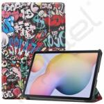 Silverline Tok álló, bőr hatású (aktív FLIP, oldalra nyíló, TRIFOLD, asztali tartó, graffiti) SZÍNES - extratelgsm - 9 999 Ft