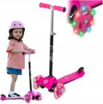 Evotools Háromkerekű Roller Gyerekeknek Rózsaszín Led Világító Kerekek Evo 35 Kg-ig 2+ (1437637)