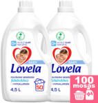 Lovela Hipoallergén folyékony mosószer fehér ruhákhoz 2x4, 5L [100 mosás]