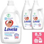 Lovela Hipoallergén folyékony mosószer fehér ruhákhoz 4, 5L + Lovela Baby öblítő 2x2, 0L