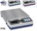 KERN FKS 1K-5 (1500g/0, 1g) 228×228 mm IoT Line, Ipar 4.0 IP65 rozsdamentes acél platform mérleg színes LED ellenőrző fénnyel, bel- és kültéri használatra (-10-40°C) sok funkció (FKS 1K-5)