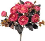 Valex Decor Peónia selyemvirág csokor, 6 fejes, 30cm magas - Rózsaszín (LD071-03)