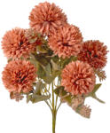 Valex Decor Krizantém selyemvirág csokor, 9 fejes, 38cm magas, virágfej átmérő: 7.5cm - Púder bézs (LD069-03)
