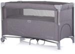 Chipolino Patut pliabil Chipolino Relax charcoal linen cu laterala culisanta (KOSIRE261CH) - ookee