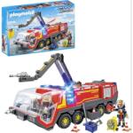 Playmobil - Autospeciala de pompieri pentru aeroport cu lumini si sunete (PM71371)