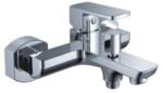 Gehler Baterie cada sau dus Gehler Quadrat cromat 6292592C cu accesorii ( para de dus mobila, furtun flexibil, agatatoare de dus ) (6292592C)