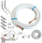 eMarketOn Kit complet montaj aer condiționat 24000 BTU, țeavă 5/8 - 3/8 - cu suporți - 3 metri (CONN24-1)