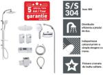 Gehler Set de duș Gehler QUADRAT ZH904 INOX - 2 funcții (041029-027)