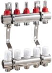 Innofloor Distribuitor-colector din inox Innofloor INNOFLOW-M-14, 14 circuite, 1 inch, cu debitmetre, pentru încălzire în pardoseală (030910-347)