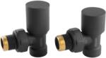 FERRO Set robineti radiator decorativi tur/retur coltari, antracit Ferro ZGB31AT (ZGB31AT)