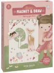 Little Dutch Carte magnetica cu figurine - Rosa Fairy Garden - Little Dutch Carte de colorat