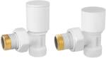 FERRO Set robineti radiator decorativi tur/retur coltari, alb Ferro ZGB31WH (ZGB31WH)