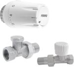 FERRO Set robineti radiator drepti 1/2 cu cap termostatic Ferro ZTM07 (ZTM07)