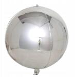 brokatove Lufik Ezüst 4D alakú Ezüst 55 cm Exclusive Gömb lufi 20db