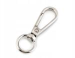 Stoklasa Fém karabiner forgókapoccsal, nikkelezett, 12 mm-es furattal (750949_196667_104330)