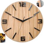 ModernClock Arabik fa falióra Fekete csendes 33cm (WoodExpert)