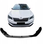 ST PARTS Első Lökhárító betét Skoda Superb MK3 diffúzor légterelő fekete fényes