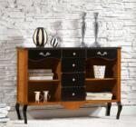 Settimo Biblioteca Ombra din lemn, cu 6 sertare, 120 x H 87 cm, stil clasic italian (EU380) Biblioteca