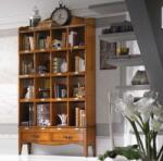 Settimo Biblioteca directoriala Rifugio din lemn, cu 2 sertare, 122 x H 219 cm, stil clasic italian (EU378) Biblioteca