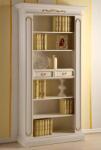 Settimo Biblioteca Arredo din lemn, cu elemente sculptate, cu 2 sertare, 99 x H 192 cm, stil clasic italian (EU379) Biblioteca