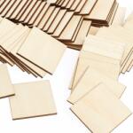 Techrebal Fa Négyzetek 10 X 10CM Rétegelt Lemez 50 Db Dekoráció (PRO-C878-566B0)