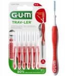 Sunstar Fogköztisztító kefék Gum Trav-ler 0, 8 mm Piros 6db (Czyściki GUM TRAV-LER 0,8 mm Czerwone 6szt.)