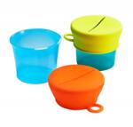 BOON Boon, Set 2 caserole cu 2 capace de silicon, Snug snack, nu contine ftalati (B11125)