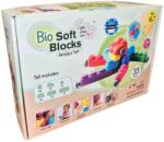 Bio Soft Blocks by Gerardo's Toys Set de Constructie cuburi moi cu roți Gerardo’s Toys 33 piese - jucărie senzorială educativă soft pentru bebeluși și copii 6+ luni | cuburi senzoriale, motricitate, construcții sigure, multicolor, mat