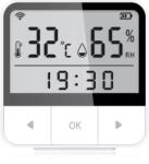 HomeVast Senzor inteligent de temperatura si umiditate, HomeVast®, cu protocol WiFi, compatibil Tuya/Smartlife (PST-PA-010W)