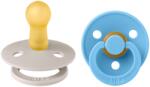 BIBS Set 2 suzete BIBS Colour Latex, tetină rotundă - Culori și mărimi variate (120462)