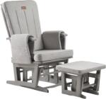 ONINO Fotoliu reglabil pentru alăptare ONINO Calm. me Classic, cu suport de picioare, Pearl Gray (TF19TS)