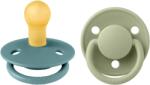 BIBS Set 2 suzete BIBS De Lux Latex, tetină rotundă - Modele și mărimi variate (180226)