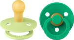 BIBS Set 2 suzete BIBS Colour Latex cu tetină rotundă - Mărimi de la 0 la 18 luni (110473)