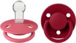 BIBS Set 2 suzete de lux din silicon BIBS - Tetină rotundă, modele variate (150221)