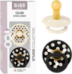 BIBS Set 2 suzete BIBS Colour Studio Collection Polka Dots - 6 culori (12034101)
