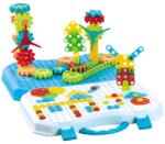 Flippy Set de construcție puzzle Flippy cu bormășină, 336 piese, cu valiză, +3 ani (125427)