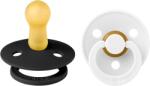 BIBS Set 2 suzete BIBS Colour Latex, tetină rotundă - Mărimi de la 0 la 6 luni (120219)