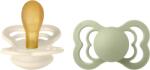 BIBS Set 2 suzete BIBS Supreme Latex cu tetină simetrică - Culori variate (270346)