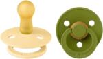 BIBS Set 2 suzete BIBS Colour Latex, tetină rotundă - Mărimi de la 0 la 18 luni (120475)