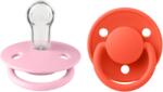 BIBS Set 2 suzete de lux din silicon BIBS - Tetină rotundă, modele variate (150299)