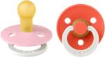 BIBS Set 2 suzete fosforescente BIBS Colour Glow Latex - Culori și mărimi variate (110478)
