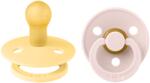 BIBS Set 2 suzete BIBS Colour Latex, tetină rotundă - Culori și mărimi variate (110463)