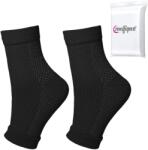 zenifique Set 2 Sosete compresive zenifique, Ciorapi compresie, 8-15 mmHg, Imbunatatirea circulatiei si Reducerea durerii de picioare, Prevenirea varicelor, Negru (Marime: L/XL) (ZEN-579_L/XL_black)
