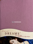  Dream pamutjersey gumis lepedő 180-200x200 cm ROSENHOLZ - mély mályvarózsaszín színben